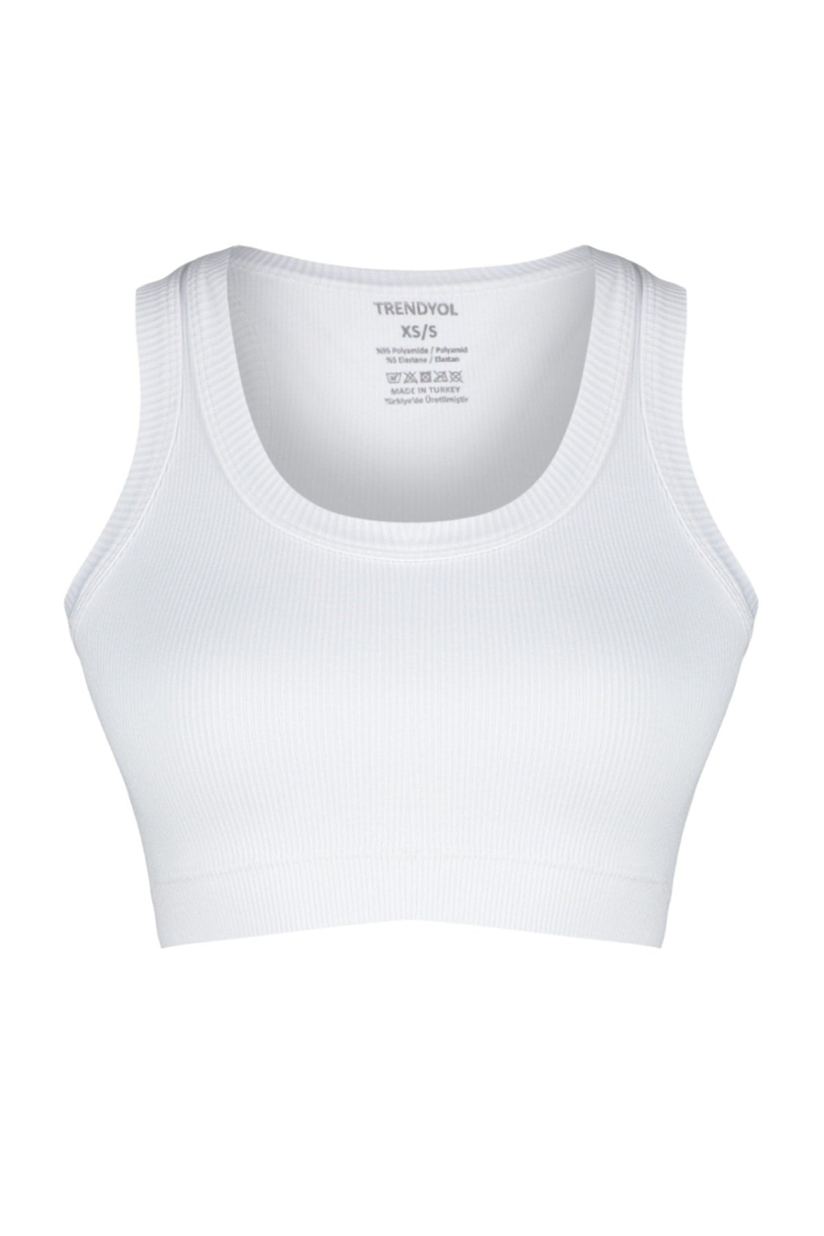 White Seamless/seamless Lightweight Supported/styling Sports Bra Thmss23ss00005