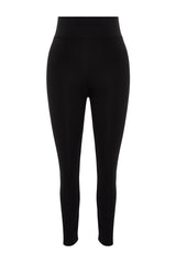 Black Knitted Leggings Tbbss22ta0026