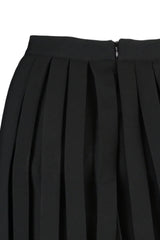 Black Pleated Mini Woven Skirt Twoaw21et0111