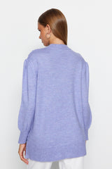 Lilac Open/perforated Soft Textured Knitwear Sweater Tctaw24ak00164