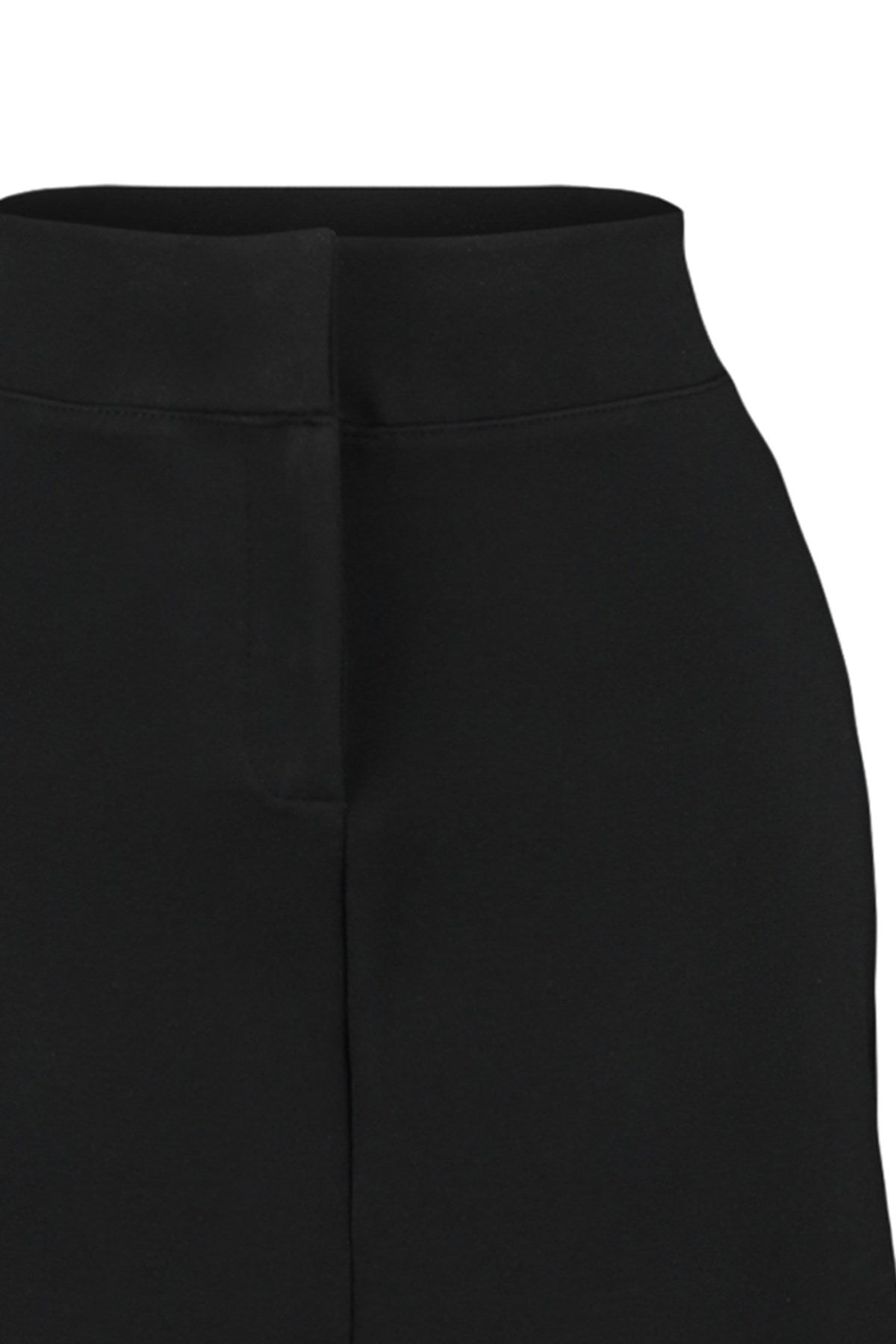 Black Interlock High Waist Zipper Mini Knit Skirt Twoaw24et00195