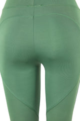 Khaki Push-up Full Length Sports Leggings Twoaw21ta0030