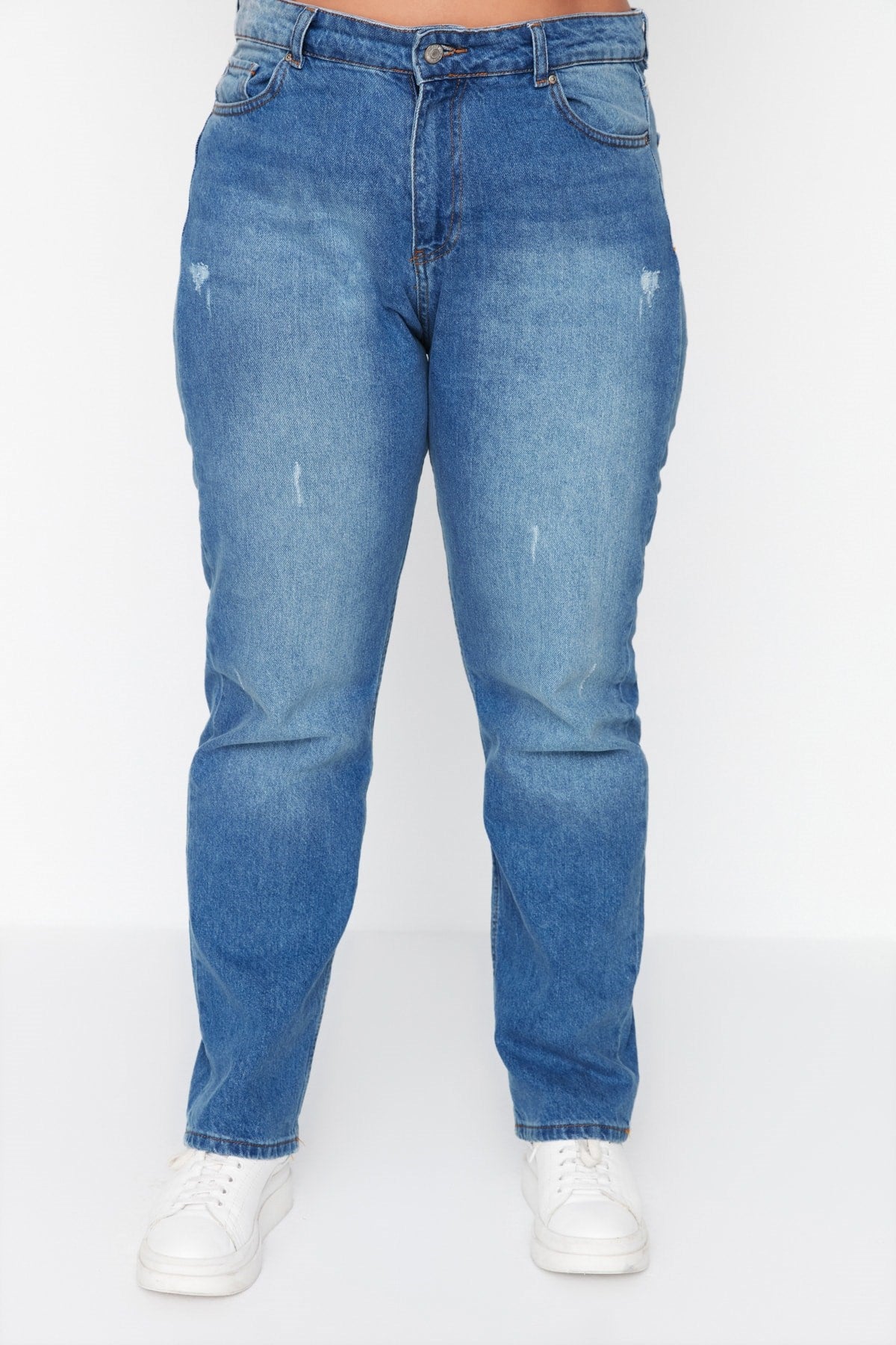 Light Blue High Waist Bootcut Jeans Tbbaw23cj00011