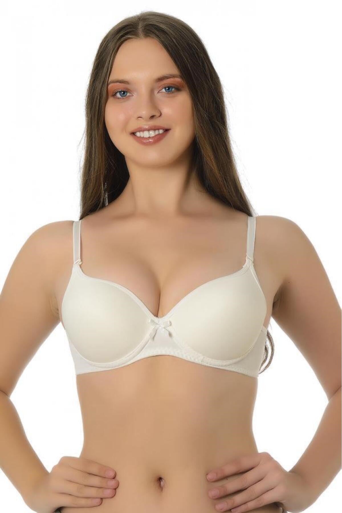 Basic Women's Bra 3002 3002-4 With Padding (support) With Baleen (string) With Padding (4 Pieces)