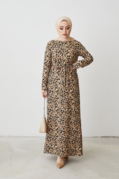 Leopard Print Dress Kyl100