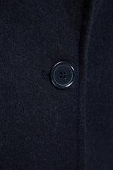 Anthracite Oversize Wide Cut Long Woolen Cashmere Coat Twoaw21kb0038