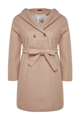 Stone Belted Double Breasted Closure Coat Tbbaw24dd00002