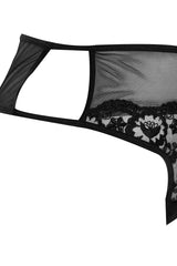 Black Mesh Detailed Panties Tbbaw24cm00005