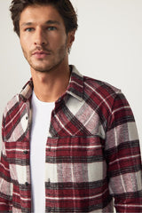 Slim Fit Slim Fit Sports Collar Lumberjack Mens Shirt Dr240023-3002