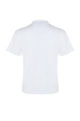 White-black 2-pack 100% Cotton Basic Stand-up Collar Knitted T-shirt Twoss20ts1500