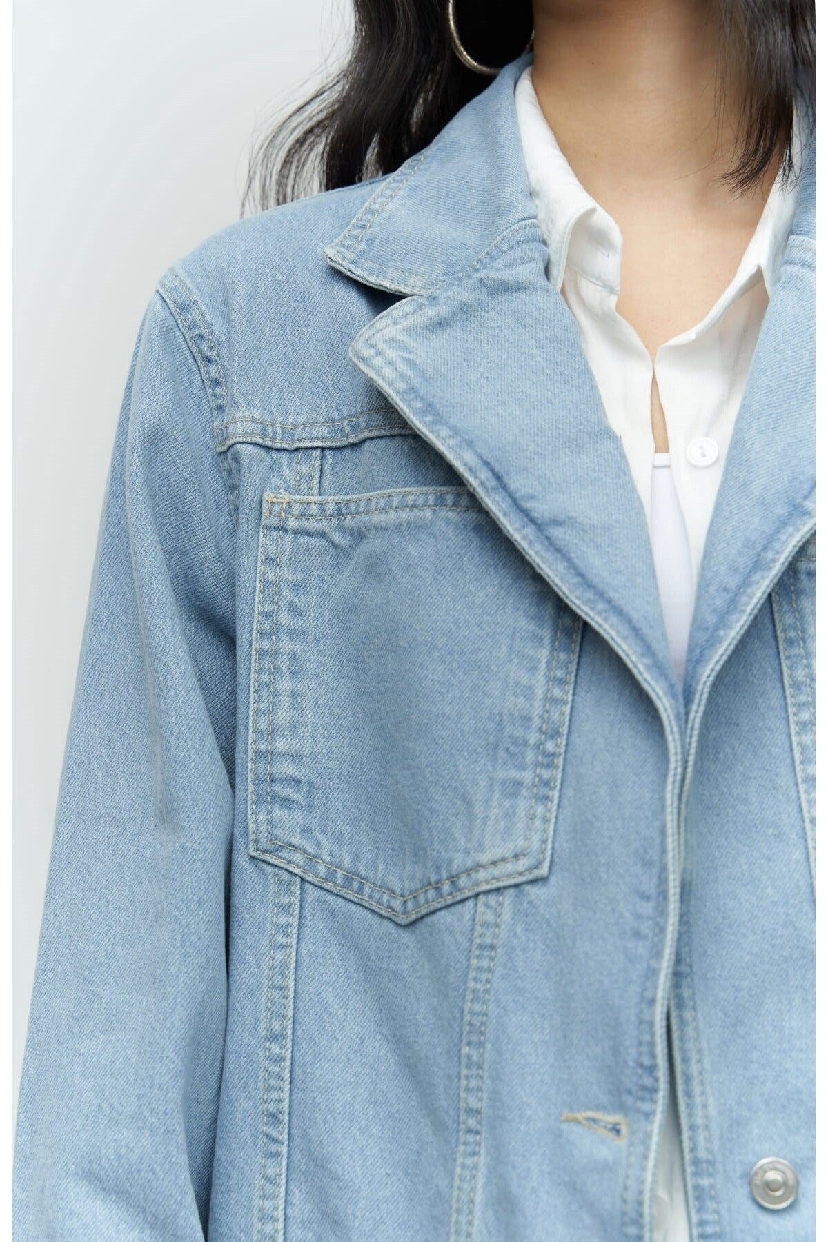 Charleston Blue Blazer Jean Jacket 2467