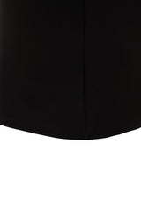 Black Mini Woven Skirt Twoaw23et00082