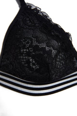 Black Lace Capless Thong Lingerie Sets Thmaw24cc00024