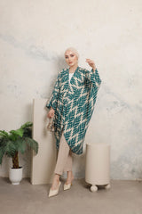 Leaf Pattern Wavy Kimono Ddk100