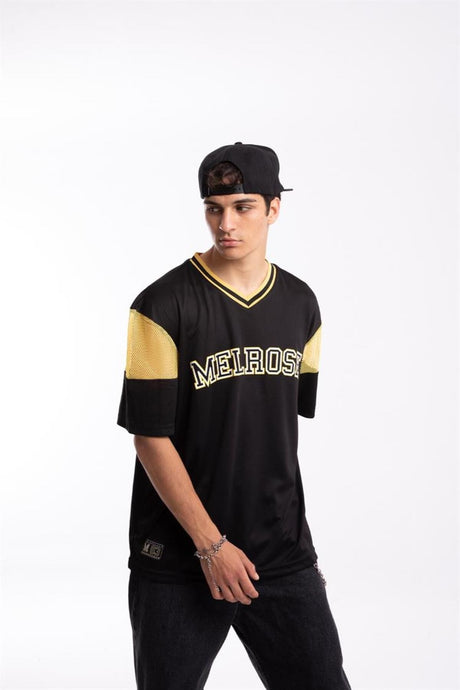 Melrose Printed Black Jersey Flaw-149-010-001