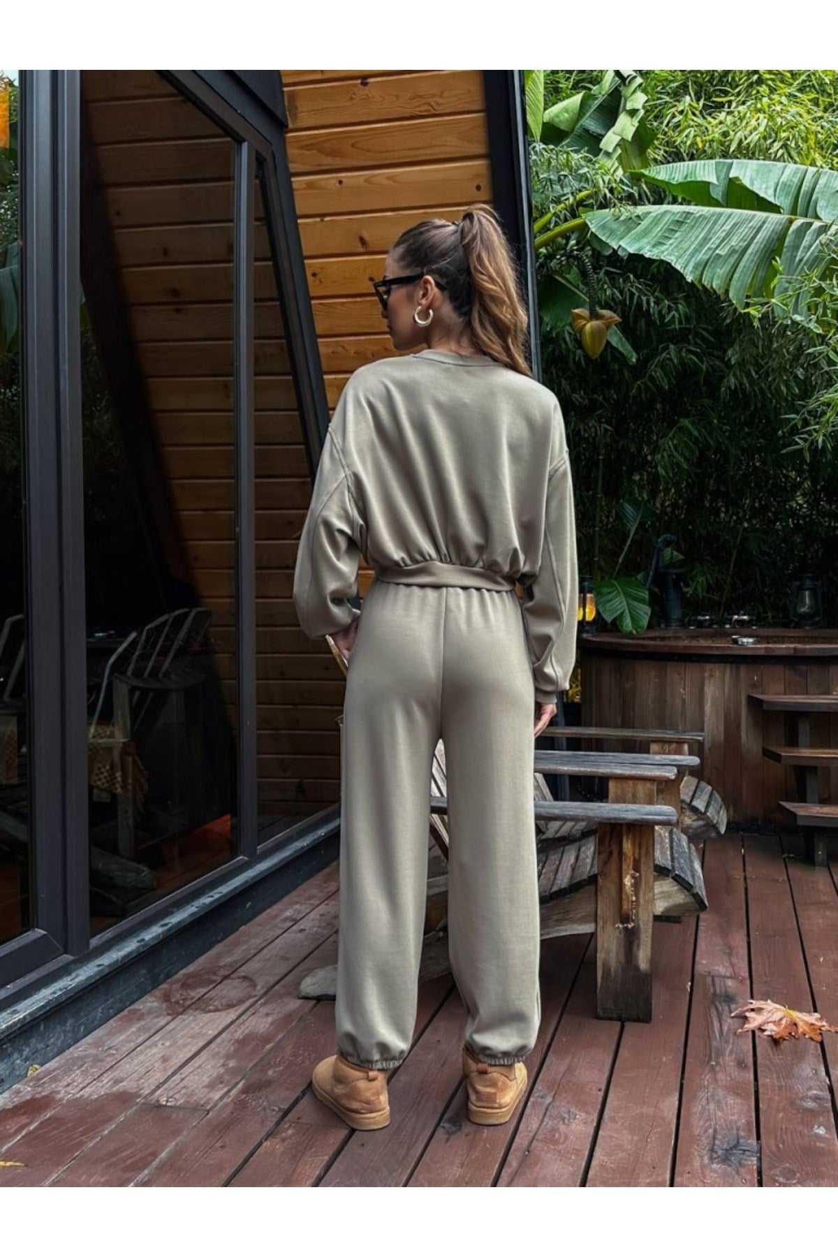 Mink Modal Sweat Pants Suit 50915