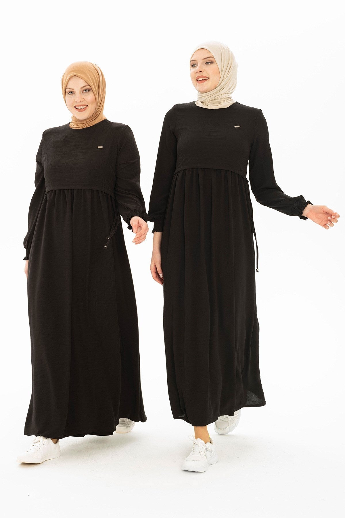 Neda Bolero Detailed Black Burkini Dress 5227 T21el3m5227