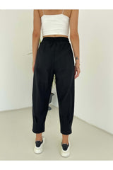 Black Leg Pleated Pants 50455-t