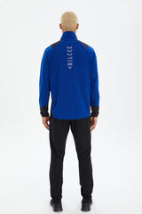 Men's Saks Blue Straight Collar Tracksuit 0730 Tb23ml01s0730-1