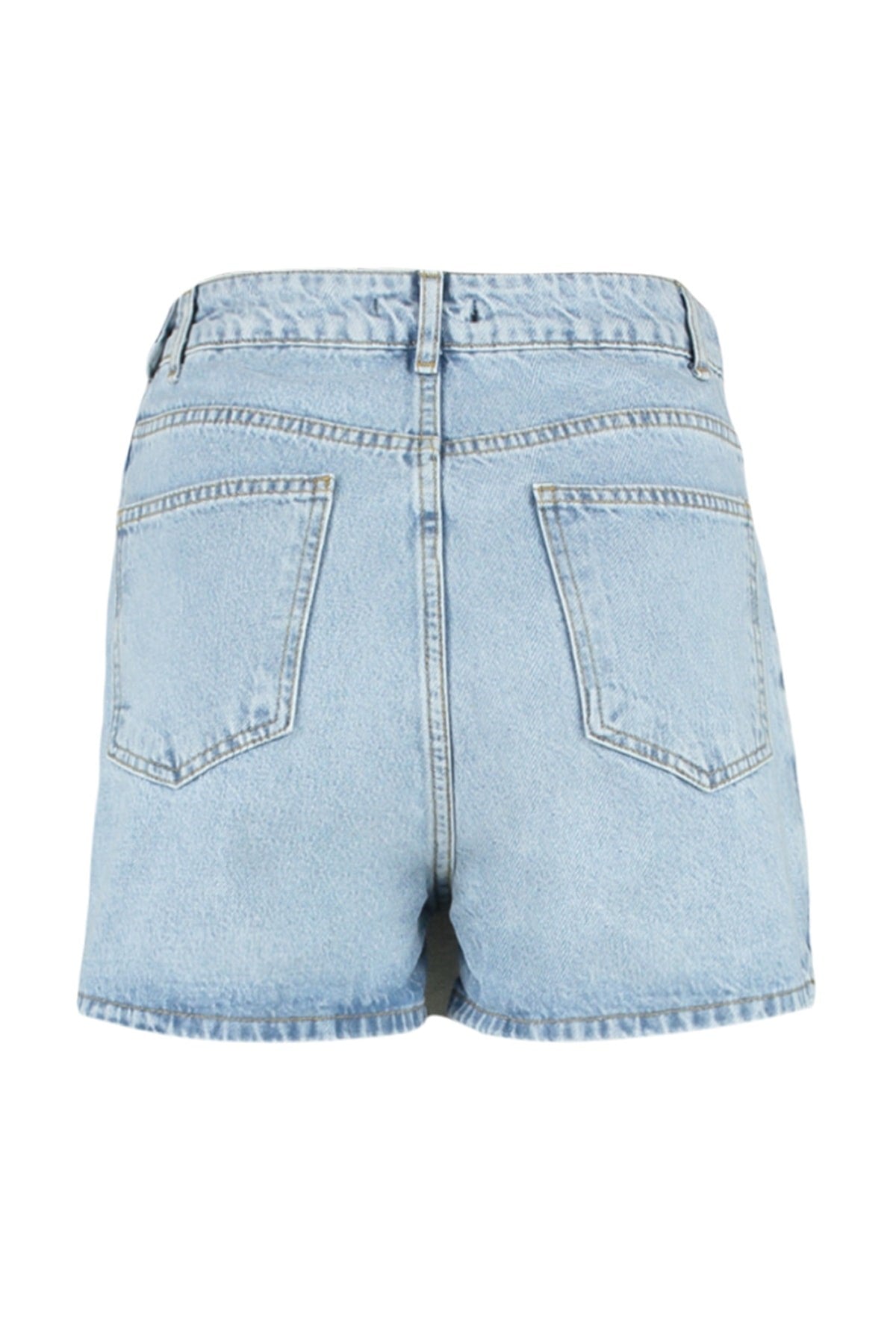 Blue Denim Shorts Skirt Twoss23sr00091