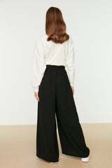 Black Loose Leg Woven Pants Tctss22pl0240