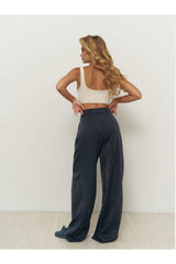 Tessa Lyocell Beige Palazzo Pants 1607