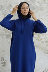 Ivona Hooded Knit Dress - Navy Ms00rf911