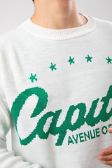 Capítol Stars Stitched Green Knitwear Sweater Flaw-097-007-003