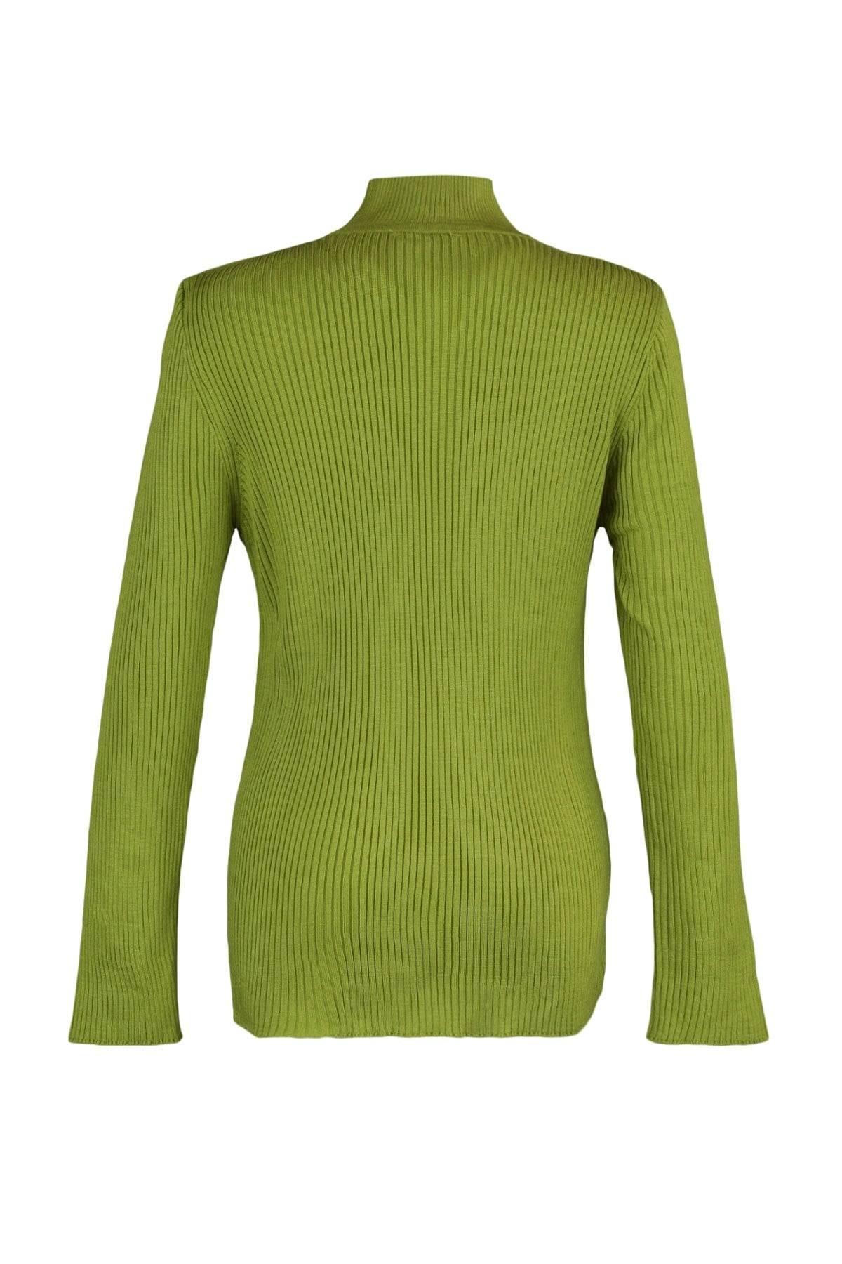 Green Half Turtleneck Slim Knitwear Sweater Tbbaw23an00022