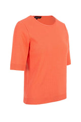 Women's Orange Crew Neck Knitwear Lg-oz348-blz