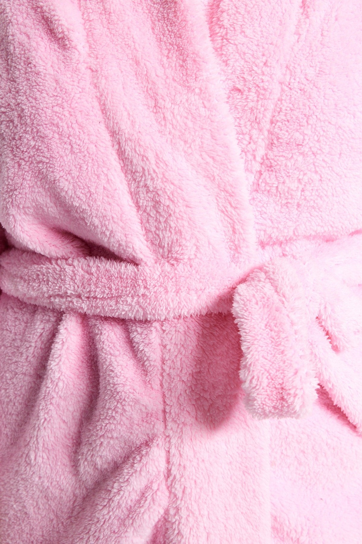 Pink Plush Tie Knitted Dressing Gown Tbbaw24sb00000