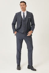 Men's Navy-black Slim Fit Slim Fit Waterproof Vest Nano Suit 4a3121200014