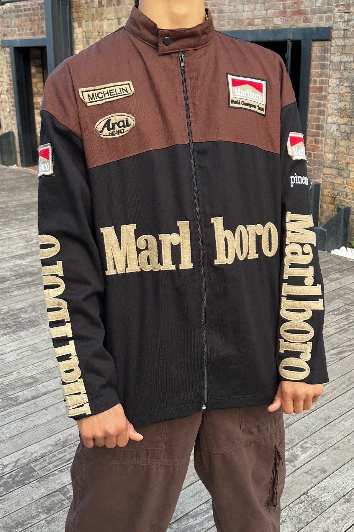 Marlboro Patch Detail Jacket Flaw-142-022-022