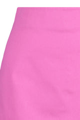 Pink High Waist A-line Mini Woven Skirt Twoss22et0136