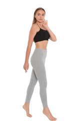 2 Pcs Cotton (lycra) High Waist Long Women Leggings 2001 Alm-2001-2