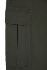 Khaki Men's Straight Fit Cargo Pants Tmnaw24pl00016