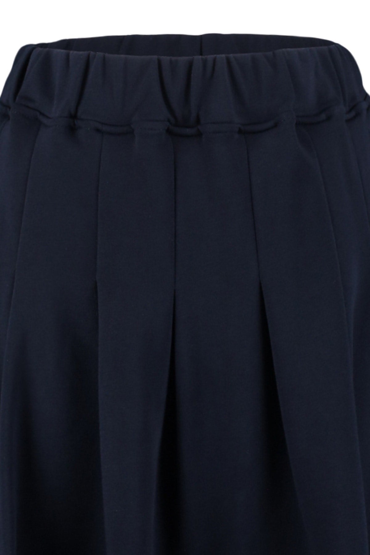 Black Knitted Pleated Skirt Tbbaw23az00051