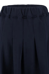 Black Knitted Pleated Skirt Tbbaw23az00051