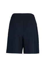 Navy Blue Regular Pattern Woven Shorts With Pockets Twoss19wx0108