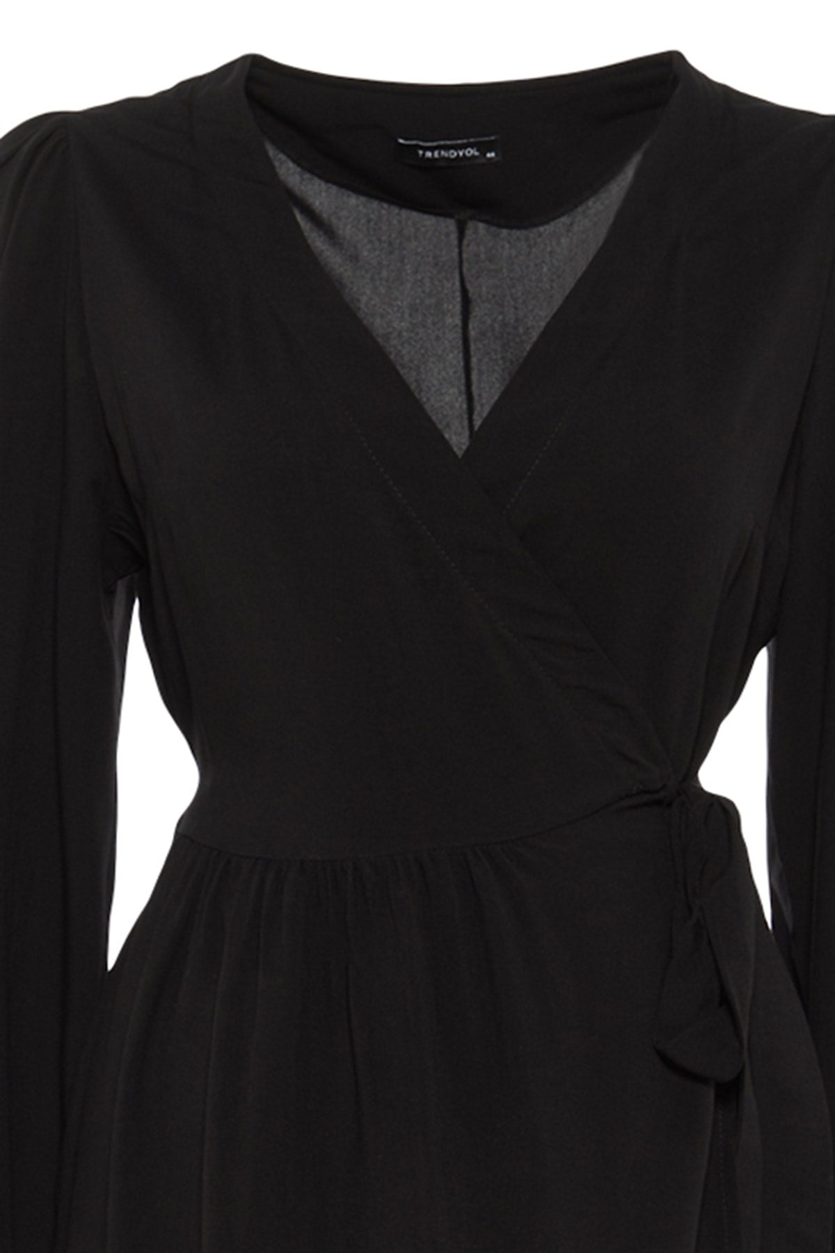 Black Double Breasted Woven Dress Tbbaw23ah00104