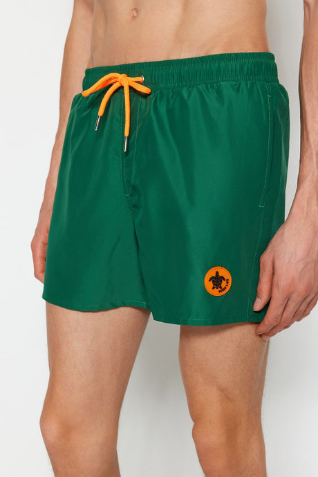 Green Mens Short Length Swimsuit Marine Shorts Tmnss23ds00019