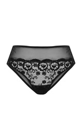 Black Mesh Detailed Panties Tbbaw24cm00005