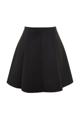 Black Skater Mini Knitted Skirt Twoaw24et00215