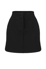 Black Interlock High Waist Zipper Mini Knit Skirt Twoaw24et00195