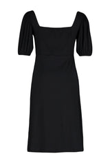 Black Knitted Heart Collar Dress Tbbss23ah00118