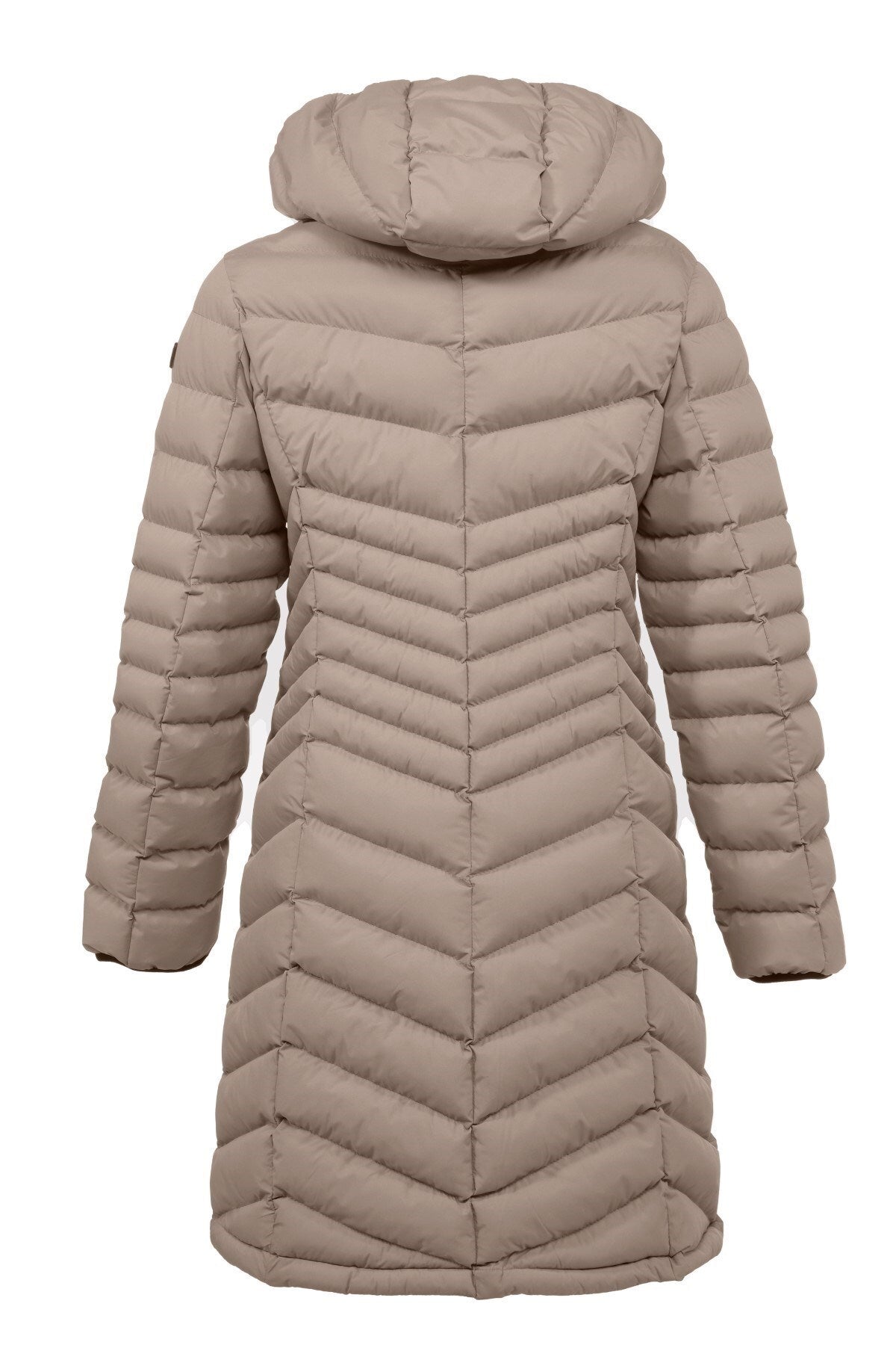 Women Long Removable Hooded Padded Water Repellent Inflatable Coat 8642 Gfx8642