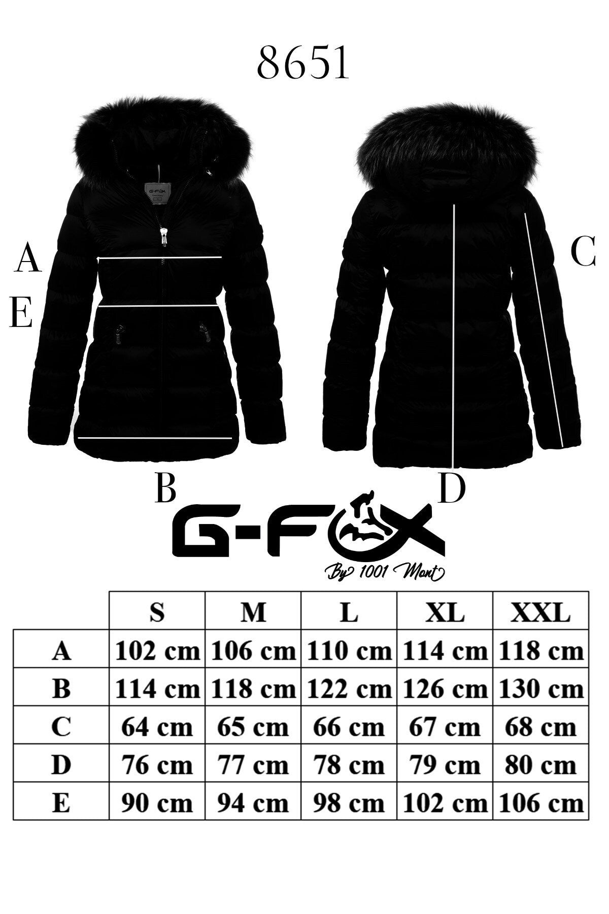 Women's Long Removable Fur Hooded Padded Windproof Water Repellent Inflatable Coat 8651 Gfx8651