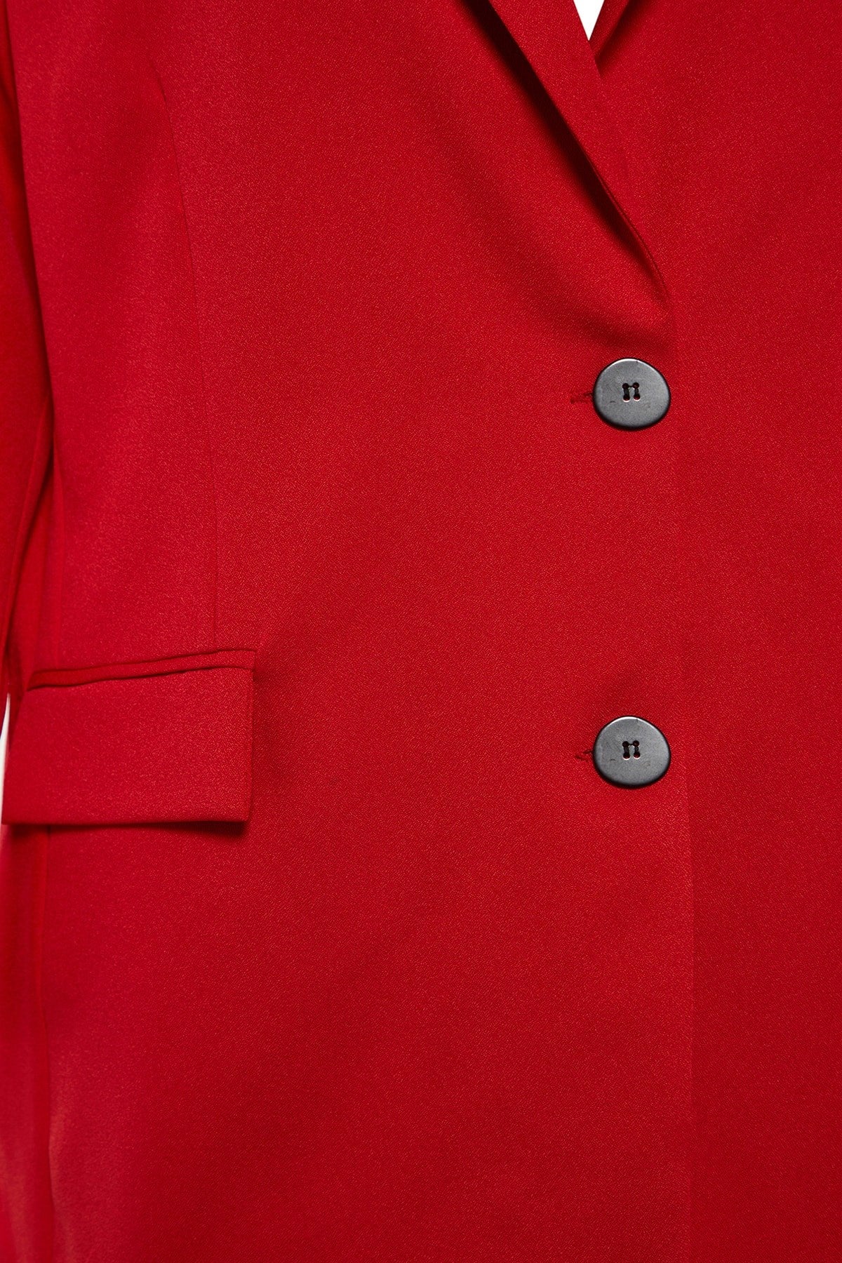 Red Oversize Blazer Jacket Tbbaw23ag00005