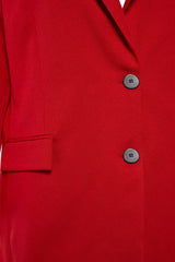 Red Oversize Blazer Jacket Tbbaw23ag00005