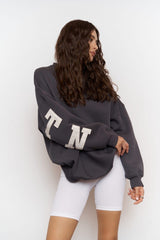 Saddle Mcclctn Anthracite Oversize Sweatshirt 2262